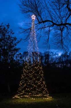 Clearance Anna's Collection Fahnenmast-Beleuchtung mit 836 LEDs H 500 cm Led Weihnachtsbäume (Außen)