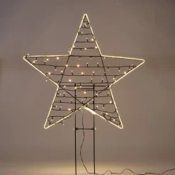 Online Anna's Collection Gartenstecker Stern mit Beleuchtung 80 cm Weihnachtsfiguren (Außen)
