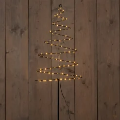 Outlet Anna's Collection Gartenstecker Weihnachtsbaum mit Beleuchtung 33 x 103 cm Weihnachtsfiguren (Außen)