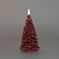 New Anna's Collection LED Kerze Sito bordeaux D 9,5 H 20 cm Led Kerzen