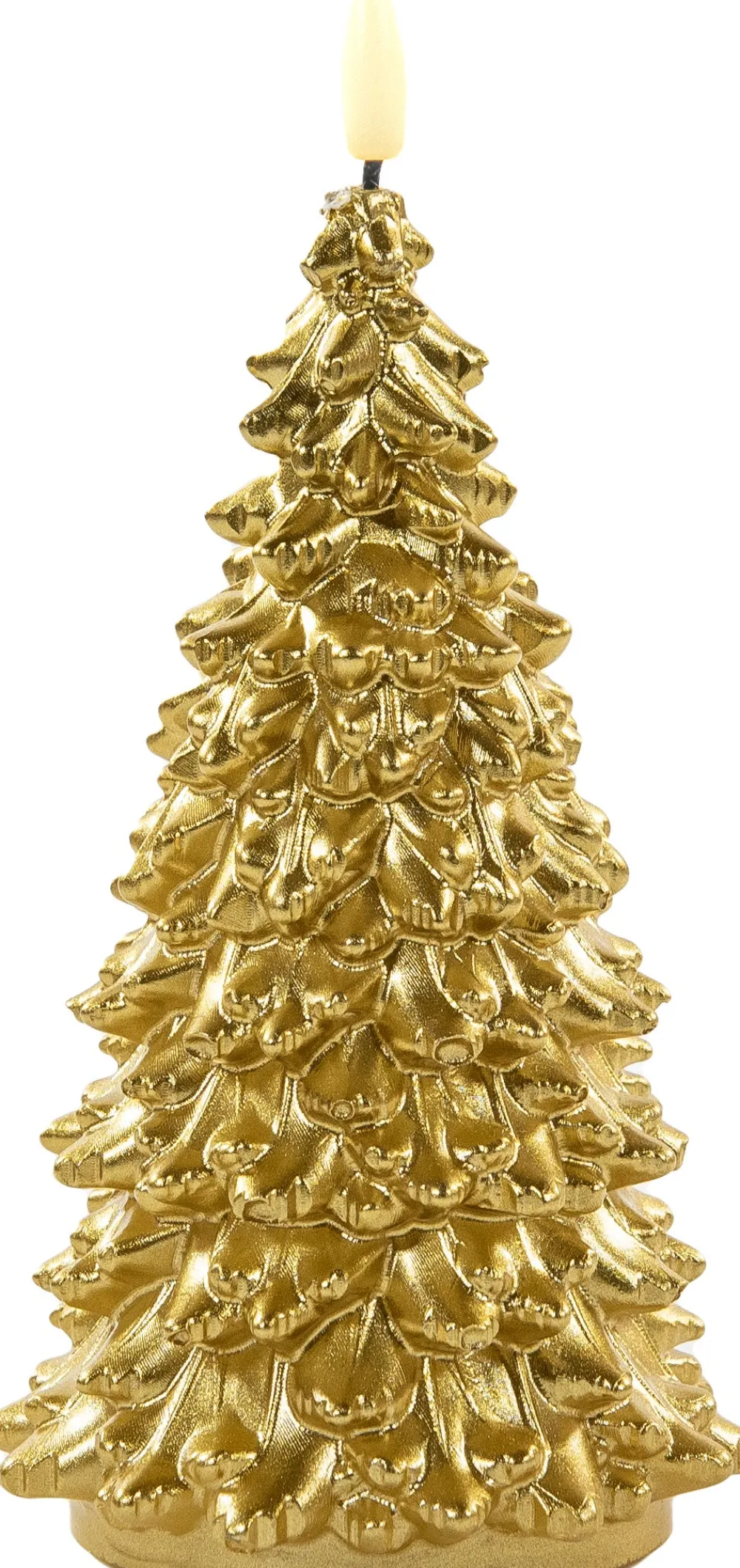 Anna's Collection LED Kerze Sito gold D 9,5 H 20 cm Led Kerzen