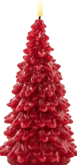 Online Anna's Collection LED Kerze Sito rot D 9,5 H 20 cm Led Kerzen