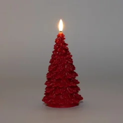 Online Anna's Collection LED Kerze Sito rot D 9,5 H 20 cm Led Kerzen