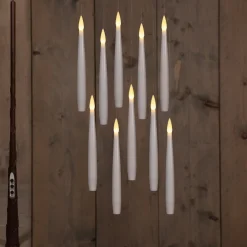 Outlet Anna's Collection LED Stabkerze schwebend weiß D 2 H 15 cm 10 St. Led Kerzen