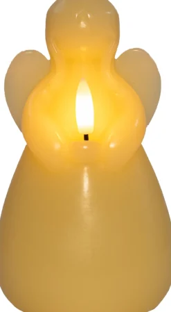 New Anna's Collection LED Stumpenkerze Ange creme D 8 H 14,5 cm Led Kerzen