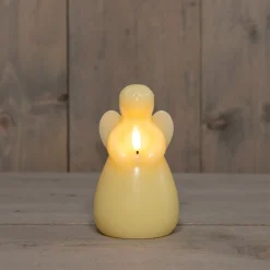 New Anna's Collection LED Stumpenkerze Ange creme D 8 H 14,5 cm Led Kerzen