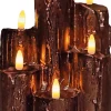 Sale Anna's Collection LED Stumpenkerze bronze 15 x 15 x 25 cm Led Kerzen