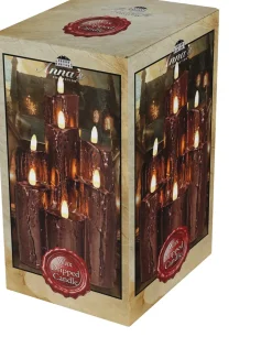 Sale Anna's Collection LED Stumpenkerze bronze 15 x 15 x 25 cm Led Kerzen
