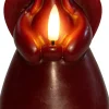 Sale Anna's Collection LED Stumpenkerze Ange bordeaux D 8 H 14,5 cm Led Kerzen