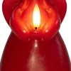 Clearance Anna's Collection LED Stumpenkerze Ange rot D 8 H 14,5 cm Led Kerzen