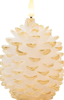 Anna's Collection LED Stumpenkerze Podo  weiß D 12 H 10 cm Led Kerzen