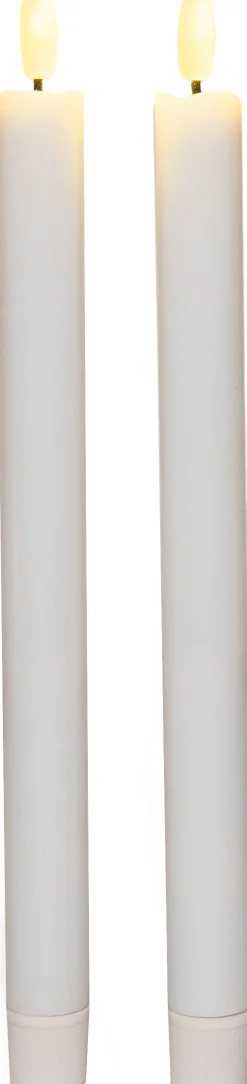 Sale Anna's Collection LED Tafelkerze Larni weiß D 2,1 H 25 cm 2 St. Led Kerzen