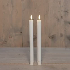 Sale Anna's Collection LED Tafelkerze Larni weiß D 2,1 H 25 cm 2 St. Led Kerzen