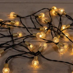 Clearance Anna's Collection Lichterkette Glühbirne mit 100 Lampen extra warm / warmweiß 10 m Motiv-Lichterketten