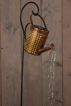 Sale Anna's Collection solar Gartenstecker Gießkanne kupfer 23,5 x 10 x 84 cm Gartenstecker