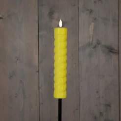 Clearance Anna's Collection Solarfackel Swirl gelb D 4 H 97 cm Fackeln & Outdoor-Kerzen|Solar Gartenleuchten