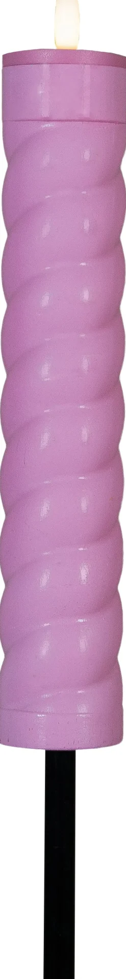 Discount Anna's Collection Solarfackel Swirl rosa D 4 H 97 cm Fackeln & Outdoor-Kerzen|Solar Gartenleuchten