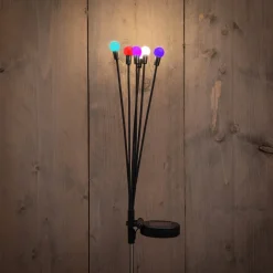 Best Anna's Collection Solarstecker Fireflies schwarz 6,5 x 5 x 38,5 cm multi Gartenstecker|Solar Gartenleuchten