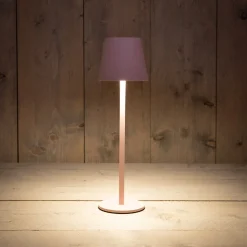 New Anna's Collection Tischlampe Mat rosa D 9 H 27 cm Tischleuchten