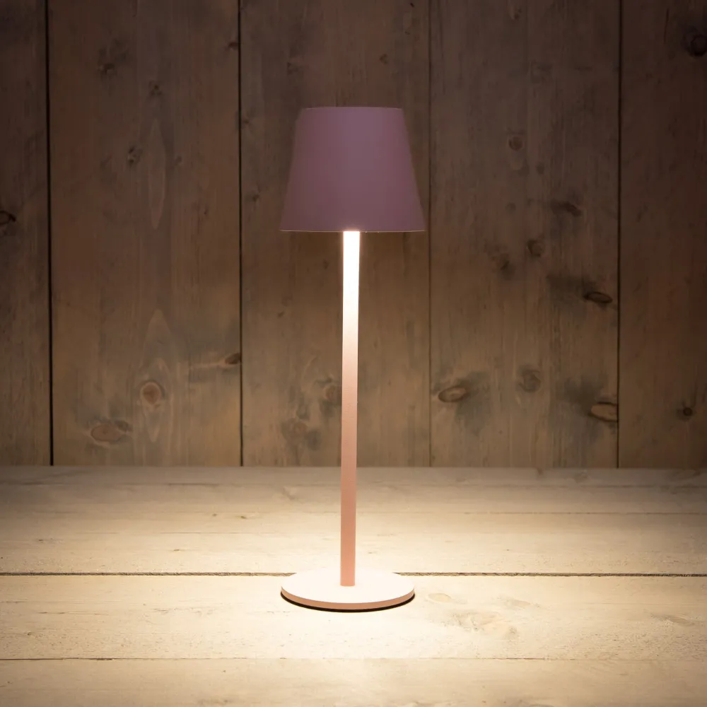 New Anna's Collection Tischlampe Mat rosa D 9 H 27 cm Tischleuchten