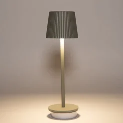 Hot Anna's Collection Tischlampe Ribbel grün D 9 H 27 cm Tischleuchten