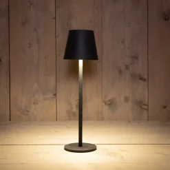 Outlet Anna's Collection Tischlampe Mat schwarz D 11 H 36 cm Tischleuchten