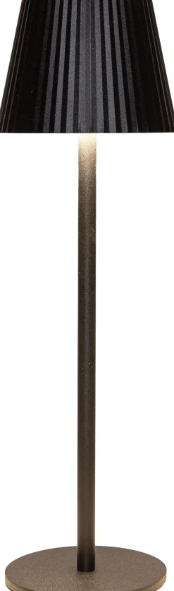 Sale Anna's Collection Tischlampe Ribbel schwarz D 11 H 36 cm Tischleuchten