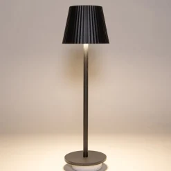 Sale Anna's Collection Tischlampe Ribbel schwarz D 11 H 36 cm Tischleuchten