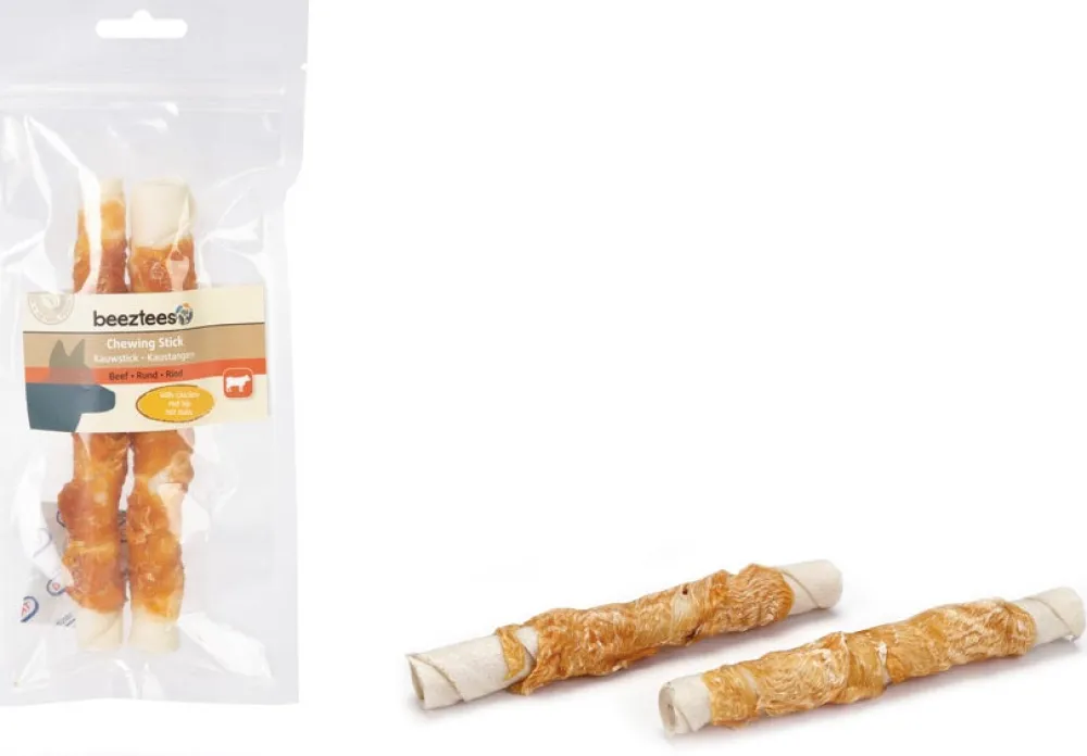 Sale Beeztees Kaustangen Hühnchen 15 cm 2 stuks Hundesnacks & Leckerlies