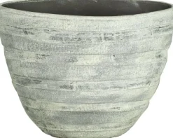 Discount Bela Arte Blumentopf Dick 37 x 15,5 x 27 cm Zement Streifen Blumentöpfe|Blumentöpfe & Pflanzgefäße