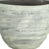 Sale Bela Arte Blumentopf Dick 31 x 13,5 x 20 cm Zement Streifen Blumentöpfe|Blumentöpfe & Pflanzgefäße