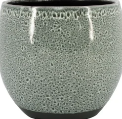 Hot Bela Arte Blumentopf Lisboa grün D 14 H 13 cm Blumentöpfe & Pflanzgefäße|Blumentöpfe