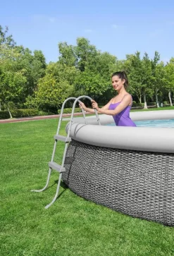 Best Bestway Flowclear Poolleiter grau H 84 cm Poolzubehör