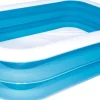 Sale Bestway Planschbecken für Kinder rechteckig blau 211 x 132 x 46 cm 6+ Pools & Planschbecken
