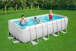 Sale Bestway Stahlrahmen-Pool Power Steel rechteckig 488 x 244 x 122 cm Pools & Planschbecken