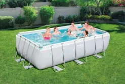 Online Bestway Stahlrahmen-Pool Power Steel rechteckig 404 x 201 x 100 cm Pools & Planschbecken