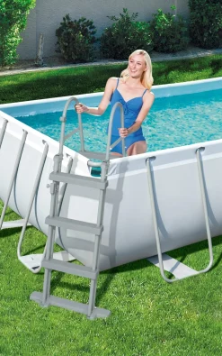 Online Bestway Stahlrahmen-Pool Power Steel rechteckig 404 x 201 x 100 cm Pools & Planschbecken