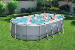 Clearance Bestway Stahlrahmen-Pool Power Steel oval 427 x 250 x 100 cm Pools & Planschbecken