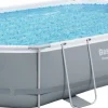 New Bestway Stahlrahmen-Pool Power Steel oval 488 x 305 x 107 cm Pools & Planschbecken