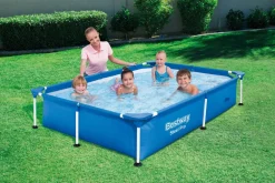 Hot Bestway Stahlrahmen-Pool Steel Pro rechteckig 221 x 150 x 43 cm Pools & Planschbecken