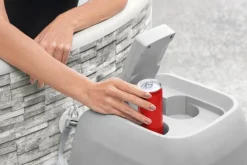 Sale Bestway Whirlpool aufblasbar Lay-Z-Spa Vancouver plus rund grau D 155 H 60 cm Pools & Planschbecken