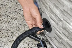 Sale Bestway Whirlpool aufblasbar Lay-Z-Spa Vancouver plus rund grau D 155 H 60 cm Pools & Planschbecken