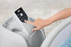 Sale Bestway Whirlpool aufblasbar Lay-Z-Spa Vancouver plus rund grau D 155 H 60 cm Pools & Planschbecken