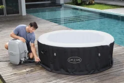 Clearance Bestway Whirlpool aufblasbar Lay-Z-Spa Miami 2 rund schwarz D 180 H 66 cm Pools & Planschbecken