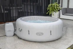 Sale Bestway Whirlpool aufblasbar Lay-Z-Spa Paris rund grau D 196 H 66 cm Pools & Planschbecken