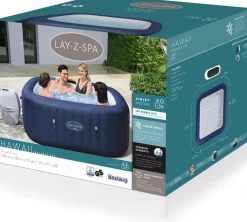Hot Bestway Whirlpool aufblasbar Lay-Z-Spa Hawaii eckig blau 180 x 180 x 71 cm Pools & Planschbecken
