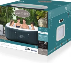 Best Bestway Whirlpool aufblasbar Lay-Z-Spa Ibiza eckig grün 180 x 180 x 66 cm Pools & Planschbecken