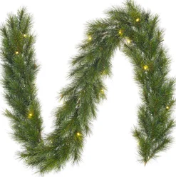 Best Black Box Tannengirlande Glendon 180 cm mit LED grün Weihnachts- & Tannengirlanden