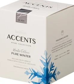 Outlet Bolsius Duftkerze Accents Pure Winter weiß 33 Std.D 8 H 10 cm Kerzen Im Glas|Duftkerzen