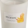 New Bolsius Duftkerze Accents A Touch Of Sun weiß 33 Std.D 8 H 10 cm Kerzen Im Glas|Duftkerzen